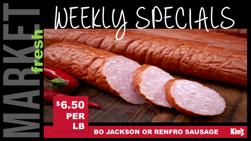 Bo Jackson or Renfro Sausage Special