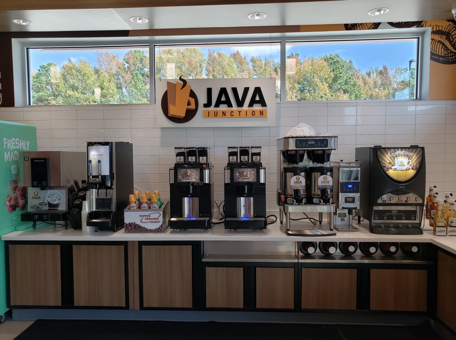 Java Junction, the coffee area from one of our stores